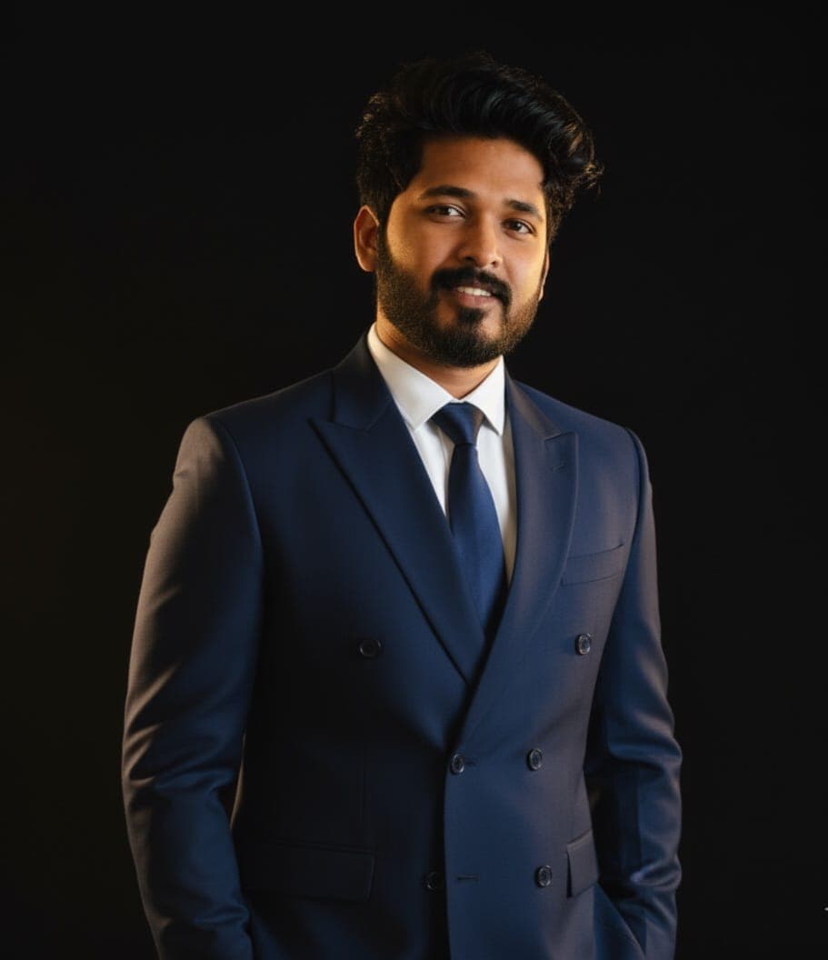 Portrait of Pastor Sushil, Founder & Lead Pastor
